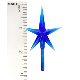 Modern Pointed Blue Star Medium
